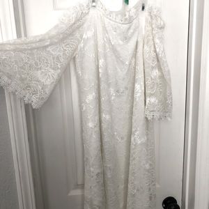 Lace off shoulder dress